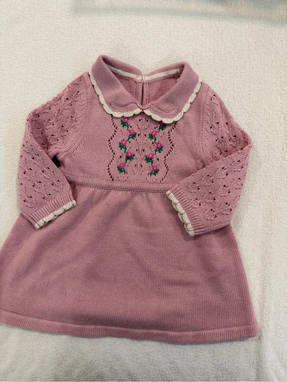 NWOT Boden(label removed) baby girl knitting Dress 6-9M